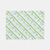 NEUTRALE BABY-DUSCHEN-PARTY-EINZELTEILE FLEECEDECKE (Vorderseite (Horizontal))