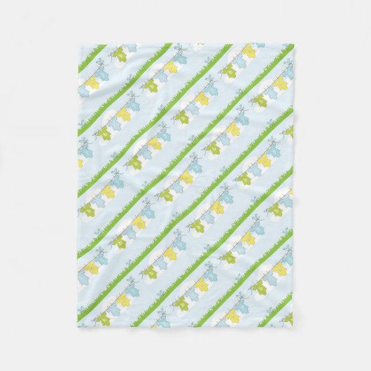 NEUTRALE BABY-DUSCHEN-PARTY-EINZELTEILE FLEECEDECKE (Vorderseite)