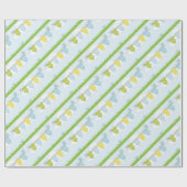 NEUTRALE BABY-DUSCHEN-PARTY-EINZELTEILE GESCHENKPAPIER (Flach)