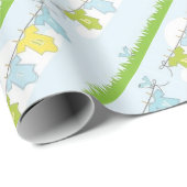 NEUTRALE BABY-DUSCHEN-PARTY-EINZELTEILE GESCHENKPAPIER (Rolleneckpunkt)