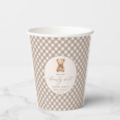 Neutrale Baby-Duschkeule abwarten Pappbecher (Rückseite)