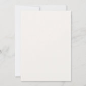 Neutrale Baby-Duschkleidung Einladung (Rückseite)