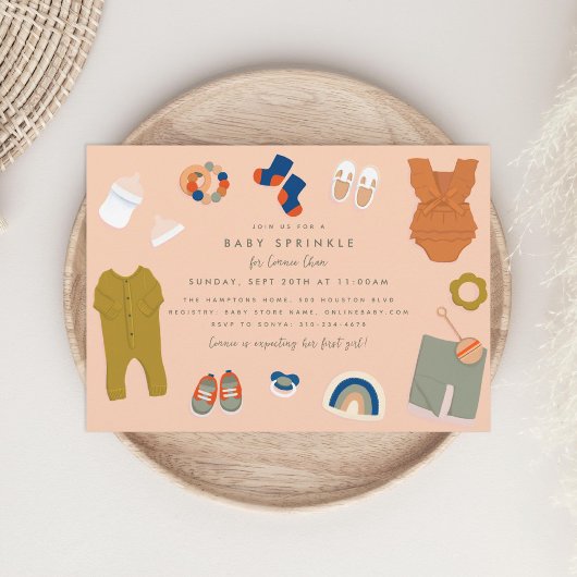 Neutrale Baby Geschenke Baby Sprinkle Dusche Einladung