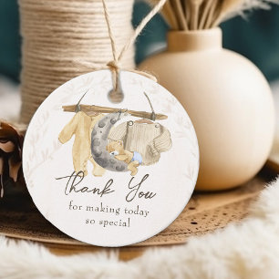 Neutrale Baby Kleidung Baby Dusche Danke Geschenkanhänger