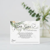 Neutrale Baby Shower Game Bump Ratet Niedliche Kar Begleitkarte (Stehend Vorderseite)