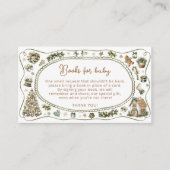 Neutrale Babyduschbücher für Kinder im Winter Begleitkarte (Vorderseite)