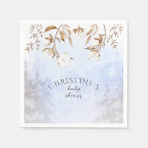 Neutrale Babydusche aus Cotton Blume