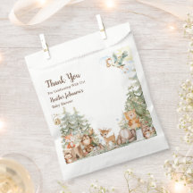 Neutrale Babydusche aus Wäldern