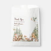Neutrale Babydusche aus Wäldern Geschenktütchen (Vorderseite)