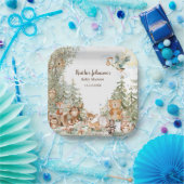 Neutrale Babydusche aus Wäldern Pappteller (Party)