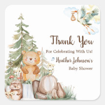 Neutrale Babydusche aus Wäldern