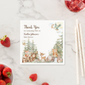 Neutrale Babydusche aus Wäldern Serviette (Beispiel)