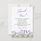 Neutrale Babydusche Dankeskarte (Vorderseite)