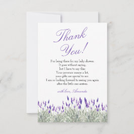 Neutrale Babydusche Dankeskarte