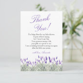 Neutrale Babydusche Dankeskarte (Stehend Vorderseite)