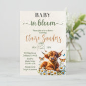 Neutrale Babydusche Einladung (Stehend Vorderseite)