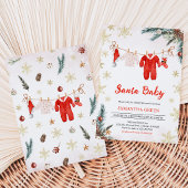 Neutrale Babydusche Einladung