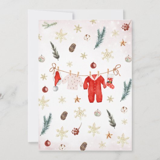 Neutrale Babydusche Einladung (Rückseite)