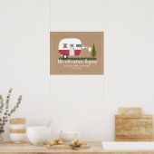 Neutrale Babydusche für Adventure Trailer Poster (Küche)