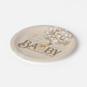 Neutrale Babydusche für Bärenthäuser Pappteller (Schrägansicht)