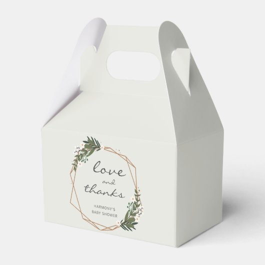 Neutrale Babydusche für das geometrische Geschlech Geschenkschachtel (Vorderseite)