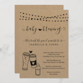 Neutrale Babydusche für das Geschlecht Einladung (Vorne/Hinten)