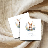 Neutrale Babydusche für das Hasengeschlecht Serviette