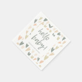 Neutrale Babydusche für das moderne Alter Serviette (Ecke)