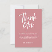 Neutrale Babydusche für einfache Kalligraphie Dankeskarte (Vorderseite)