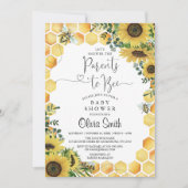 Neutrale Babydusche für Eltern Einladung (Vorderseite)