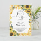 Neutrale Babydusche für Eltern Einladung (Stehend Vorderseite)