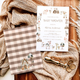 Neutrale Babydusche für Frauen Einladung