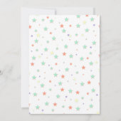 Neutrale Babydusche für Geschlechter - Aufforderun Einladung (Rückseite)