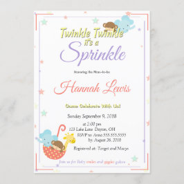 Neutrale Babydusche für Geschlechter - Aufforderun Einladung