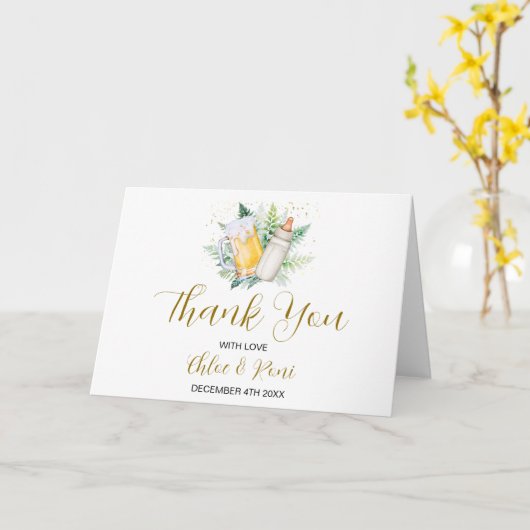 Neutrale Babydusche für Geschlechter geklappt dank Karte (Gelbe Blume)