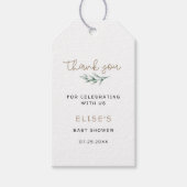 Neutrale Babydusche für Geschlechter Vielen Dank Geschenkanhänger (Vorderseite)