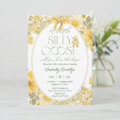 Neutrale Babydusche für kleine Gänse Einladung (Stehend Vorderseite)