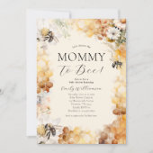 Neutrale Babydusche für Mama Einladung (Vorderseite)