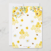 Neutrale Babydusche für Mami bis Gelb Einladung (Rückseite)