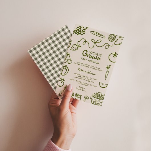 Neutrale Babydusche für männliche Einwohner Einladung