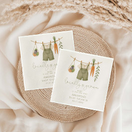 Neutrale Babydusche für männliche Einwohner Serviette