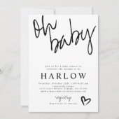 Neutrale Babydusche für moderne Babys einladen Ankündigung (Vorderseite)