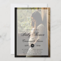 Neutrale Babydusche für moderne Fotos