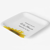 Neutrale Babydusche für moderne Sonnenblumen Pappteller (Gewinkelt)