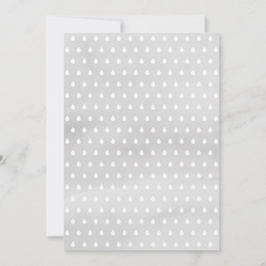 Neutrale Babydusche für niedliche Elefanten Einladung (Rückseite)