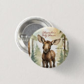 Neutrale Babydusche für niedliche Elterntiere Button (Vorne & Hinten)