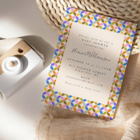 Neutrale Babydusche für niedliche geometrische Ges