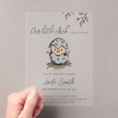 Neutrale Babydusche für niedliche Wasserfarben Acryleinladungen (Insitu (Handheld))