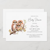 Neutrale Babydusche für niedliches Geschlecht Einladung (Vorne/Hinten)