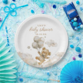 Neutrale Babydusche für niedliches Vorwartegeschle Pappteller (Party)